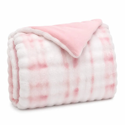 Duvet Cover Reversible Quilted Rabbit Fur & Milk Velour