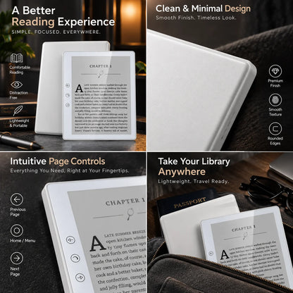 E-Reader 6-Inch E-Ink Touchscreen 32GB Expandable Storage