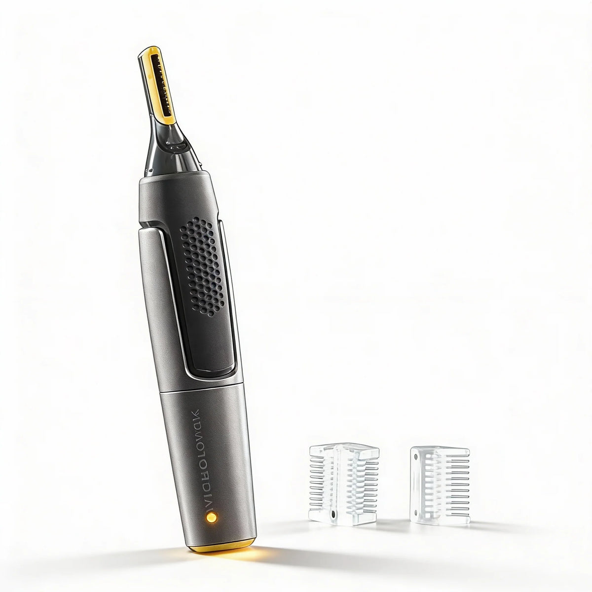 Ear & Nose Trimmer Ultra-Flat Head Titanium-Coated Blades LED