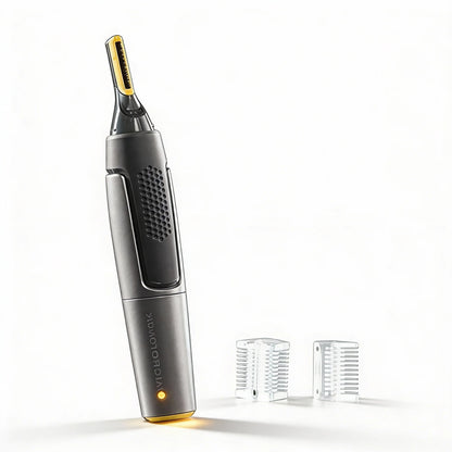 Ear & Nose Trimmer Ultra-Flat Head Titanium-Coated Blades LED