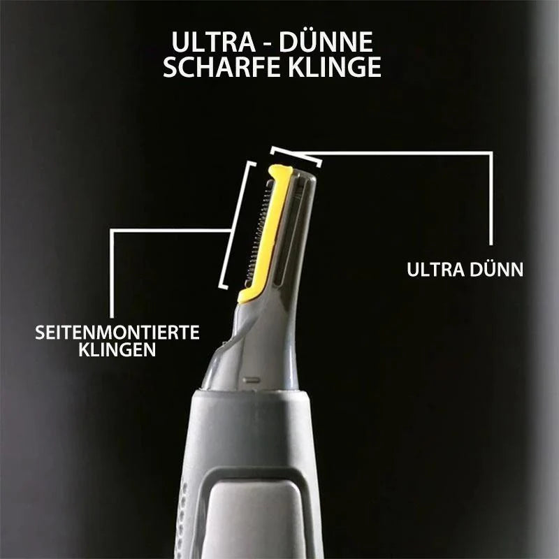 Ear & Nose Trimmer Ultra-Flat Head Titanium-Coated Blades LED
