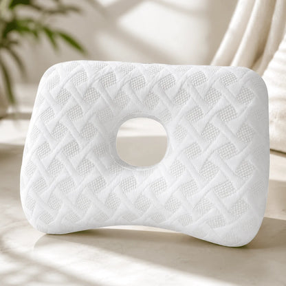Ear Piercing Pillow 3.5-Inch Open Center Adjustable Firmness
