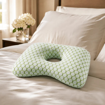 Ear Piercing Pillow 3.5-Inch Open Center Adjustable Firmness