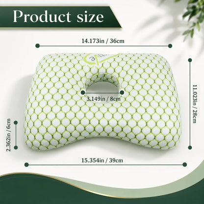 Ear Piercing Pillow 3.5-Inch Open Center Adjustable Firmness