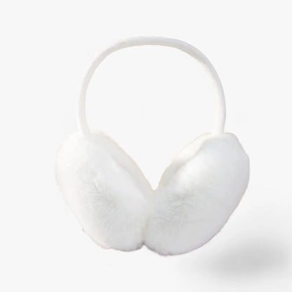 Ear Warmers Foldable Plush Faux Fur Lightweight & Portable