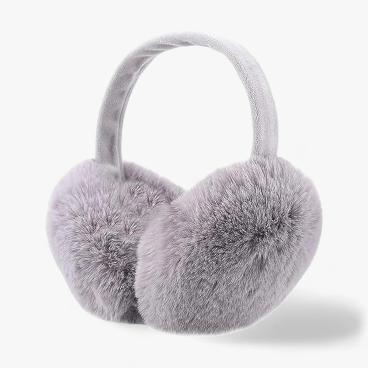 Ear Warmers Foldable Plush Faux Fur Lightweight & Portable