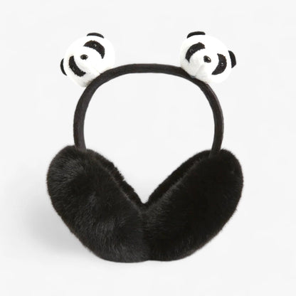 Ear Warmers Foldable Plush Faux Fur Lightweight & Portable