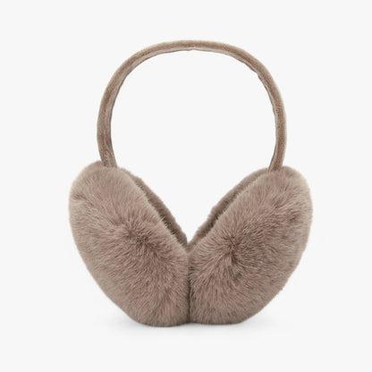 Ear Warmers Foldable Plush Faux Fur Lightweight & Portable