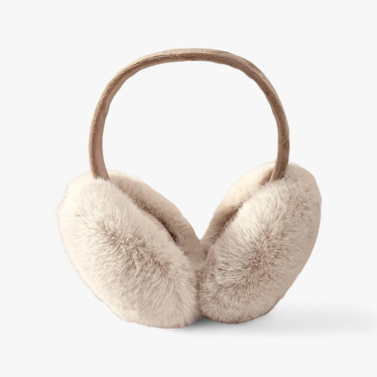 Ear Warmers Foldable Plush Faux Fur Lightweight & Portable
