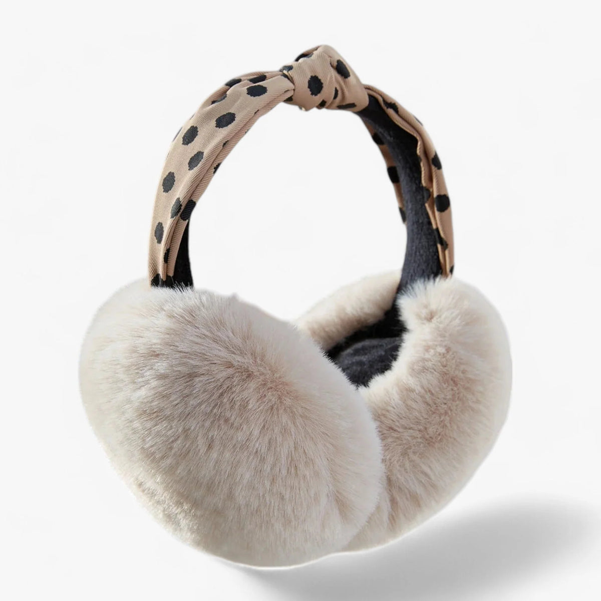 Ear Warmers Foldable Plush Faux Fur Lightweight & Portable