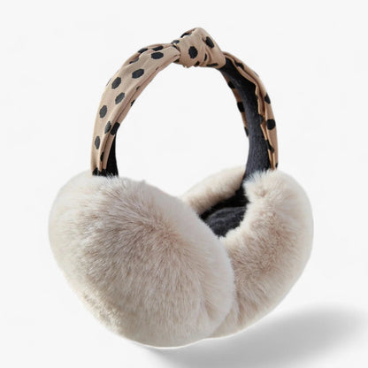 Ear Warmers Foldable Plush Faux Fur Lightweight & Portable