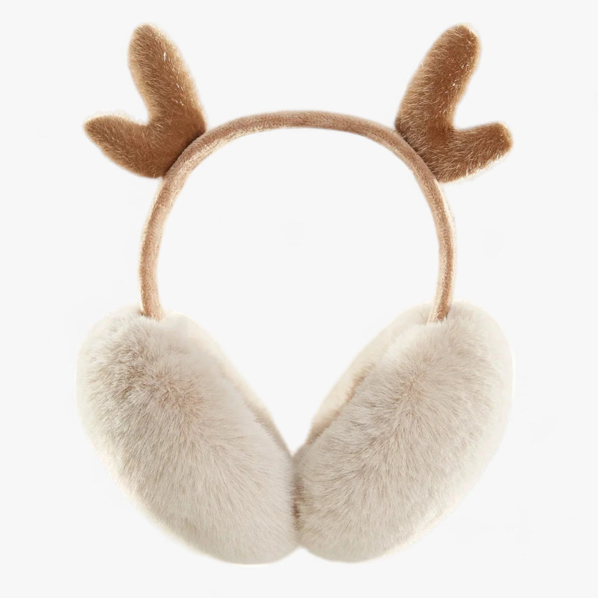 Ear Warmers Foldable Plush Faux Fur Lightweight & Portable