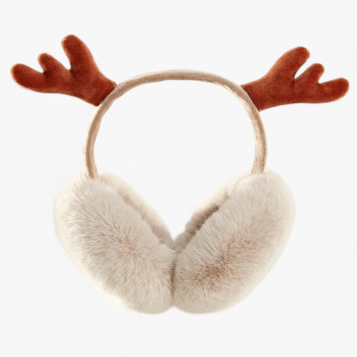 Ear Warmers Foldable Plush Faux Fur Lightweight & Portable