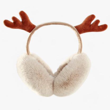 Ear Warmers Foldable Plush Faux Fur Lightweight & Portable