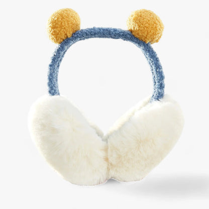 Ear Warmers Foldable Plush Faux Fur Lightweight & Portable