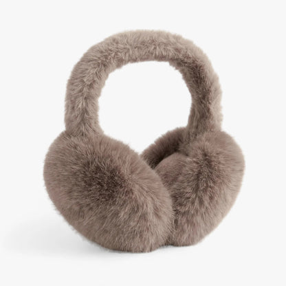Ear Warmers Foldable Plush Faux Fur Lightweight & Portable