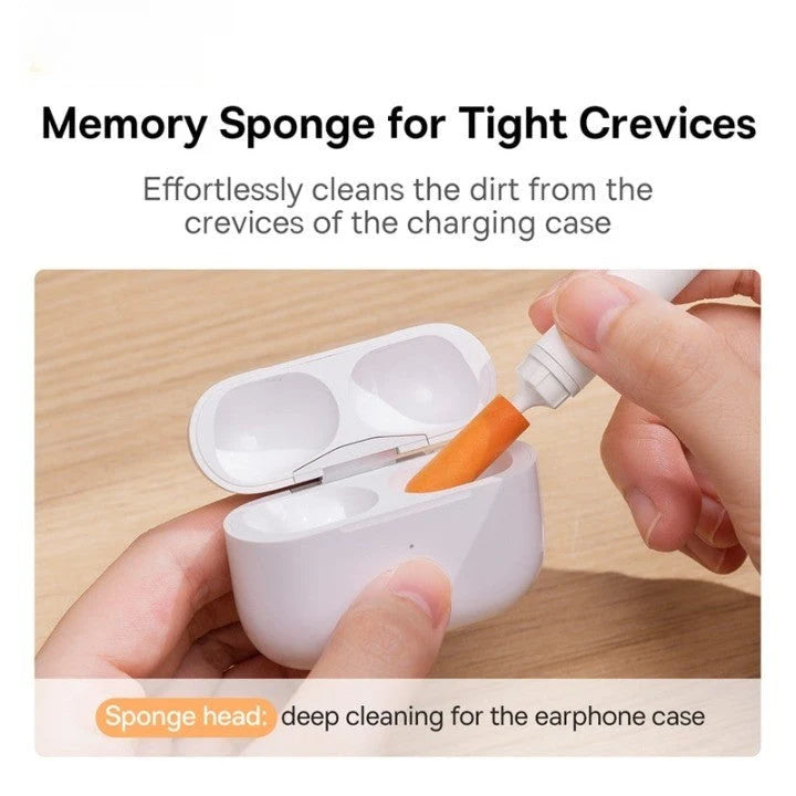 Earbud Cleaning Brush Dual Heads Retractable Design