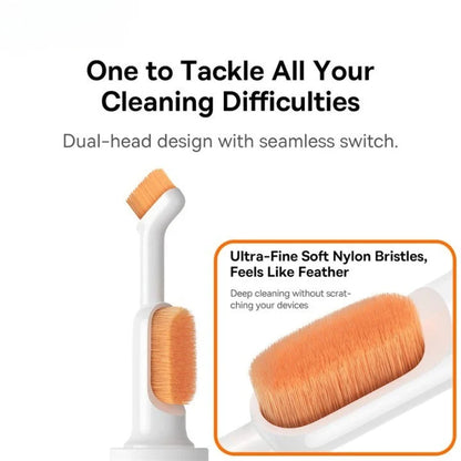 Earbud Cleaning Brush Dual Heads Retractable Design