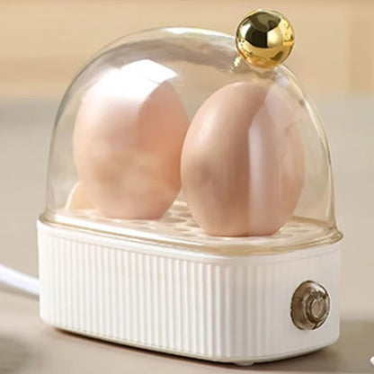 Egg Cooker Adjustable Doneness 2-Egg Auto Shut-Off