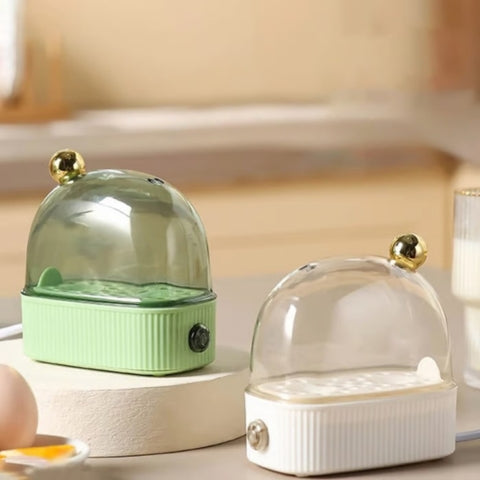 Egg Cooker Adjustable Doneness 2-Egg Auto Shut-Off