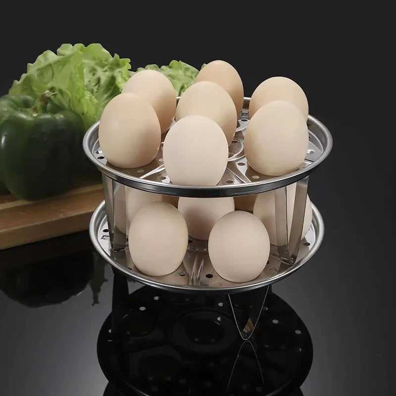 Egg Steamer Rack Stainless Steel Removable Easy-Clean Design
