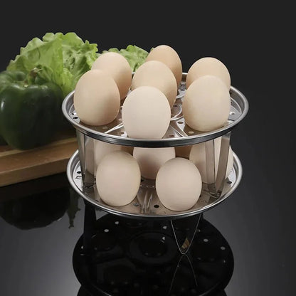 Egg Steamer Rack Stainless Steel Removable Easy-Clean Design