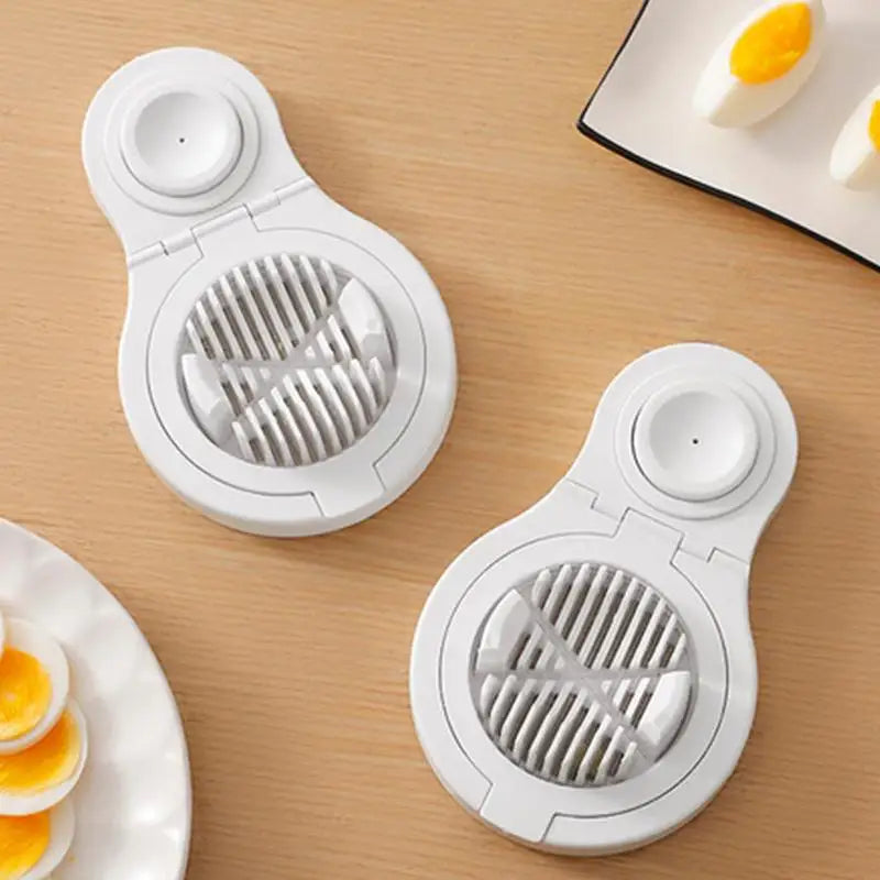 Egg and Fruit Slicer Stainless Steel Blades Push-Button Design