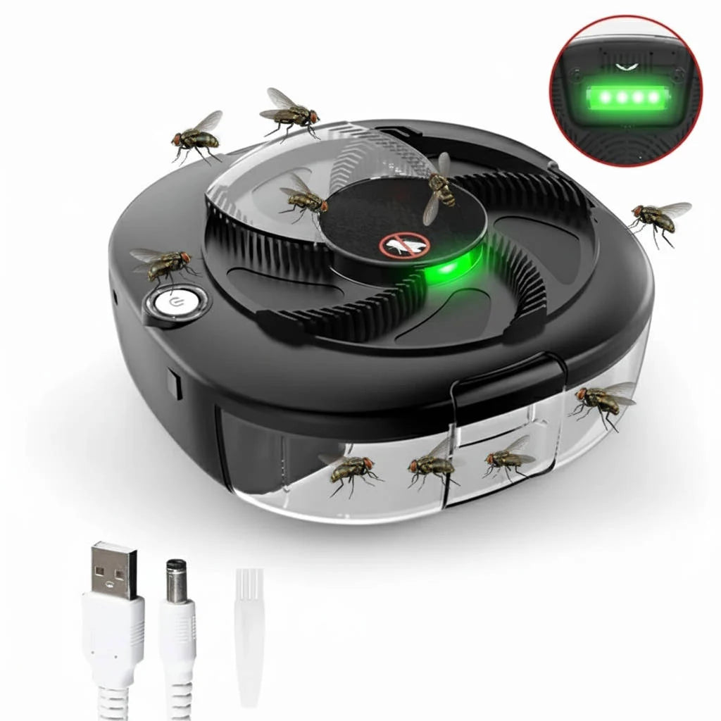 Electric Fly Trap Indoor Chemical-Free Rechargeable 72-Hour