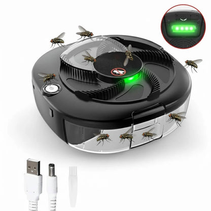 Electric Fly Trap Indoor Chemical-Free Rechargeable 72-Hour