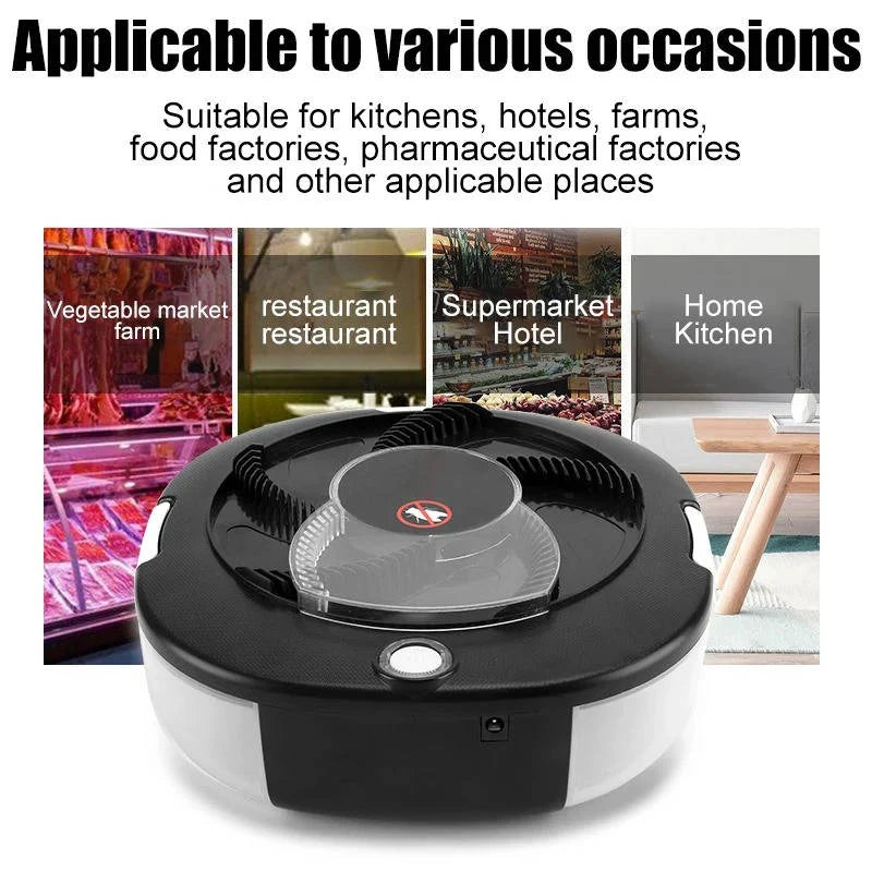 Electric Fly Trap Indoor Chemical-Free Rechargeable 72-Hour
