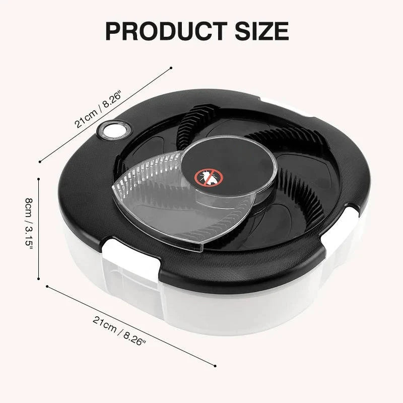 Electric Fly Trap Indoor Chemical-Free Rechargeable 72-Hour