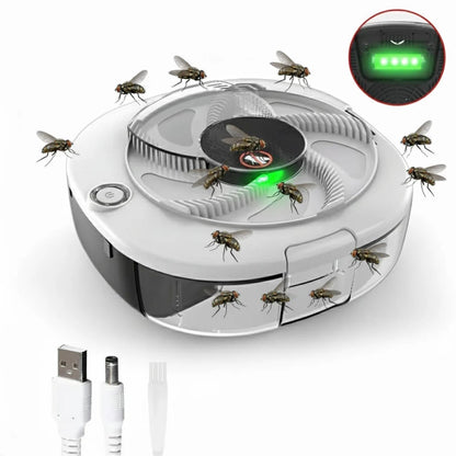 Electric Fly Trap Indoor Chemical-Free Rechargeable 72-Hour