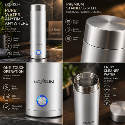 Electric Kettle Portable 15oz Stainless Steel Interior & Temperature Presets