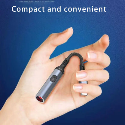Electric Lighter Windproof Flameless USB Rechargeable With Safety Switch