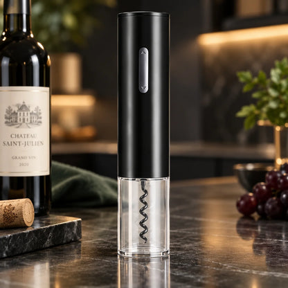 Electric Wine Opener Button-Operated Natural & Synthetic Corks