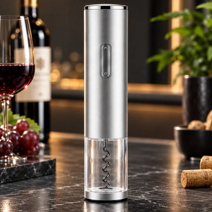 Electric Wine Opener Button-Operated Natural & Synthetic Corks