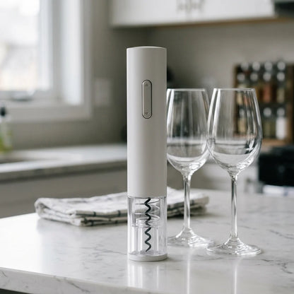 Electric Wine Opener Button-Operated Natural & Synthetic Corks