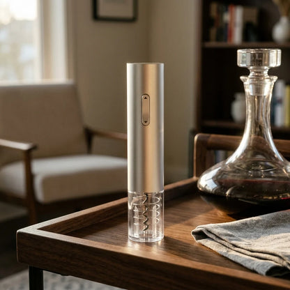 Electric Wine Opener Button-Operated Natural & Synthetic Corks