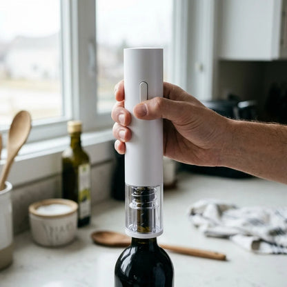 Electric Wine Opener Button-Operated Natural & Synthetic Corks