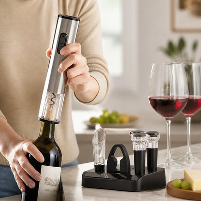 Electric Wine Opener Rechargeable Cordless 4-Pack