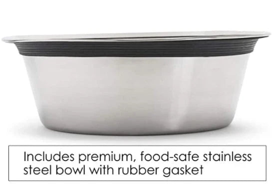 Elevated Dog Bowl Stainless Steel Non-Slip Dishwasher-Safe