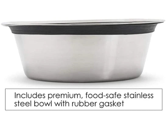 Elevated Dog Bowl Stand Maple Hardwood Stainless Steel Bowl