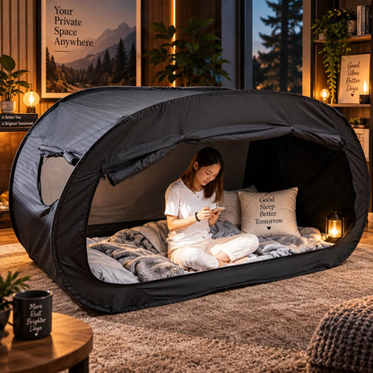 Enclosed Bed Tent Full Zipper Mesh Vents