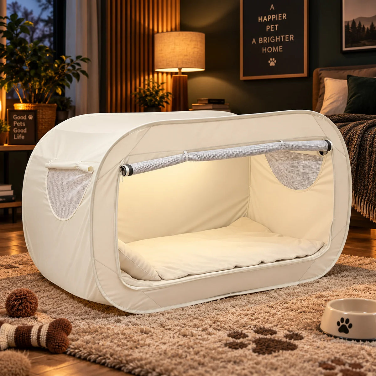 Enclosed Bed Tent Full Zipper Mesh Vents