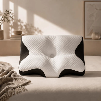 Ergonomic Pillow Butterfly Contour Dual-Height Memory Foam