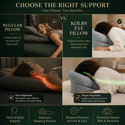 Face-Down Pillow Built-In Face Opening Firm Support