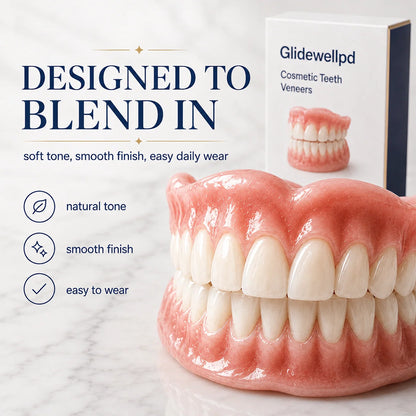 False Teeth Set Upper & Lower Moldable Fit Natural-Looking