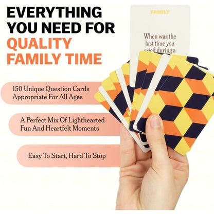 Family Conversation Card Game 150 Questions All-Ages Storytelling