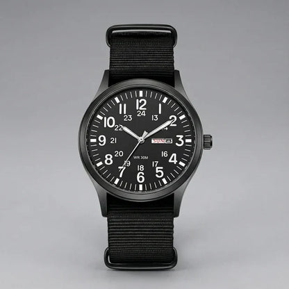 Field Watch 44mm Luminous Dial Nylon NATO Strap