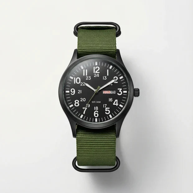 Field Watch 44mm Luminous Dial Nylon NATO Strap